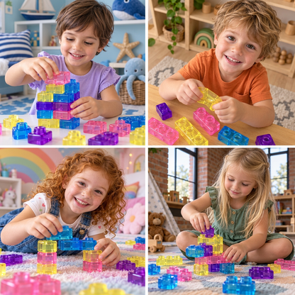 Safe & Soft Squishy Jelly Building Blocks for Kids
