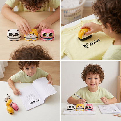 Personalized Kids’ Permanent Name Stamp for Clothing & School Supplies