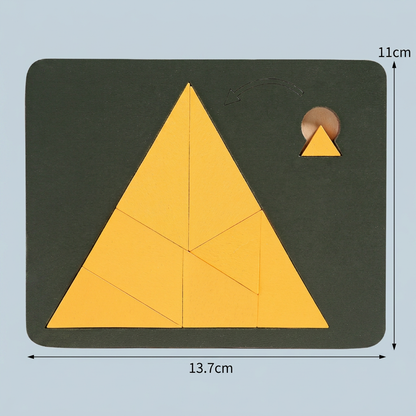 Wooden Tangram puzzle game
