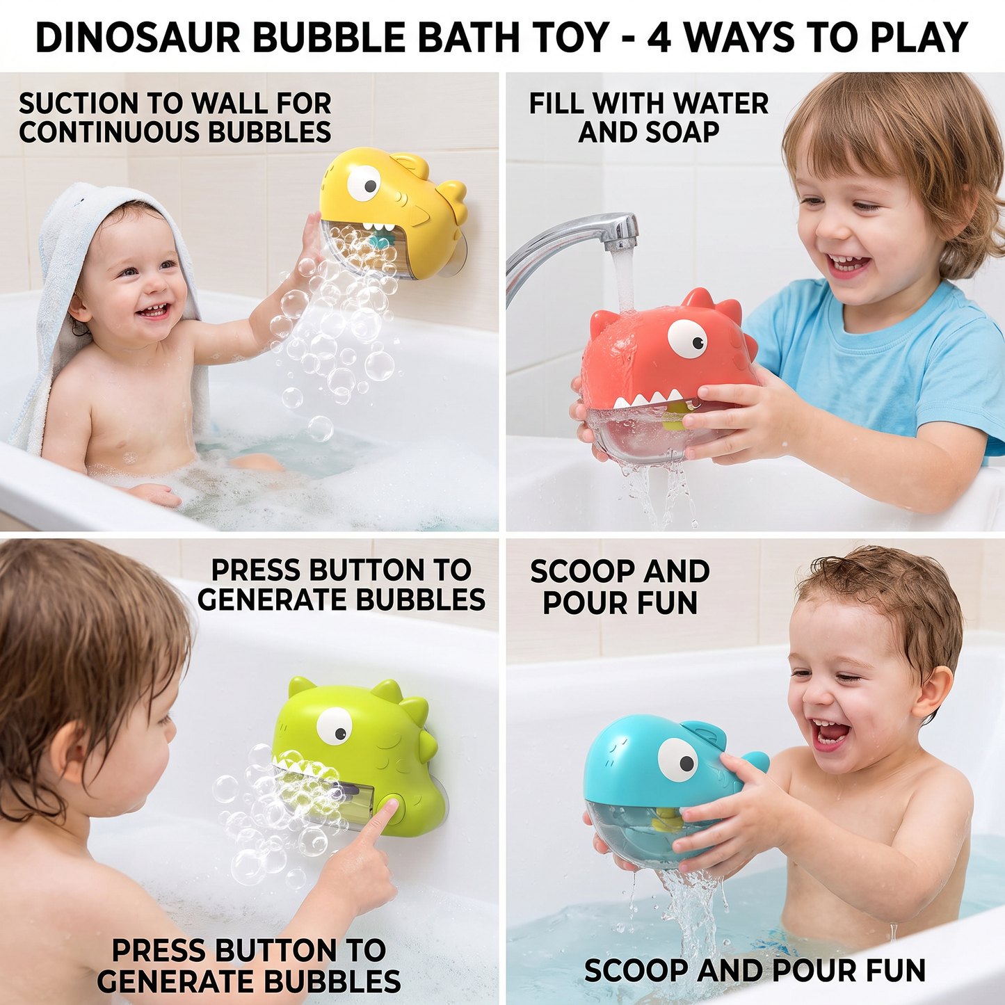 Dinosaur Bubble Bath Toy
