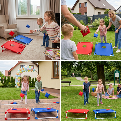 Indoor & Outdoor Two-Color Bean Bag Toss Game for Kids
