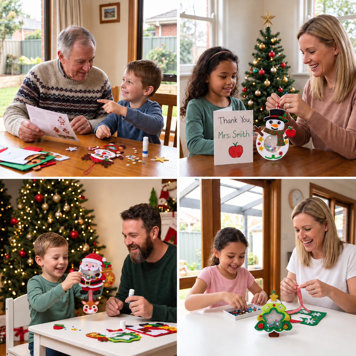 DIY Christmas Shaker Ornament Craft Kit for Kids