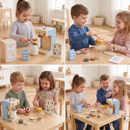 Wooden Espresso Playset