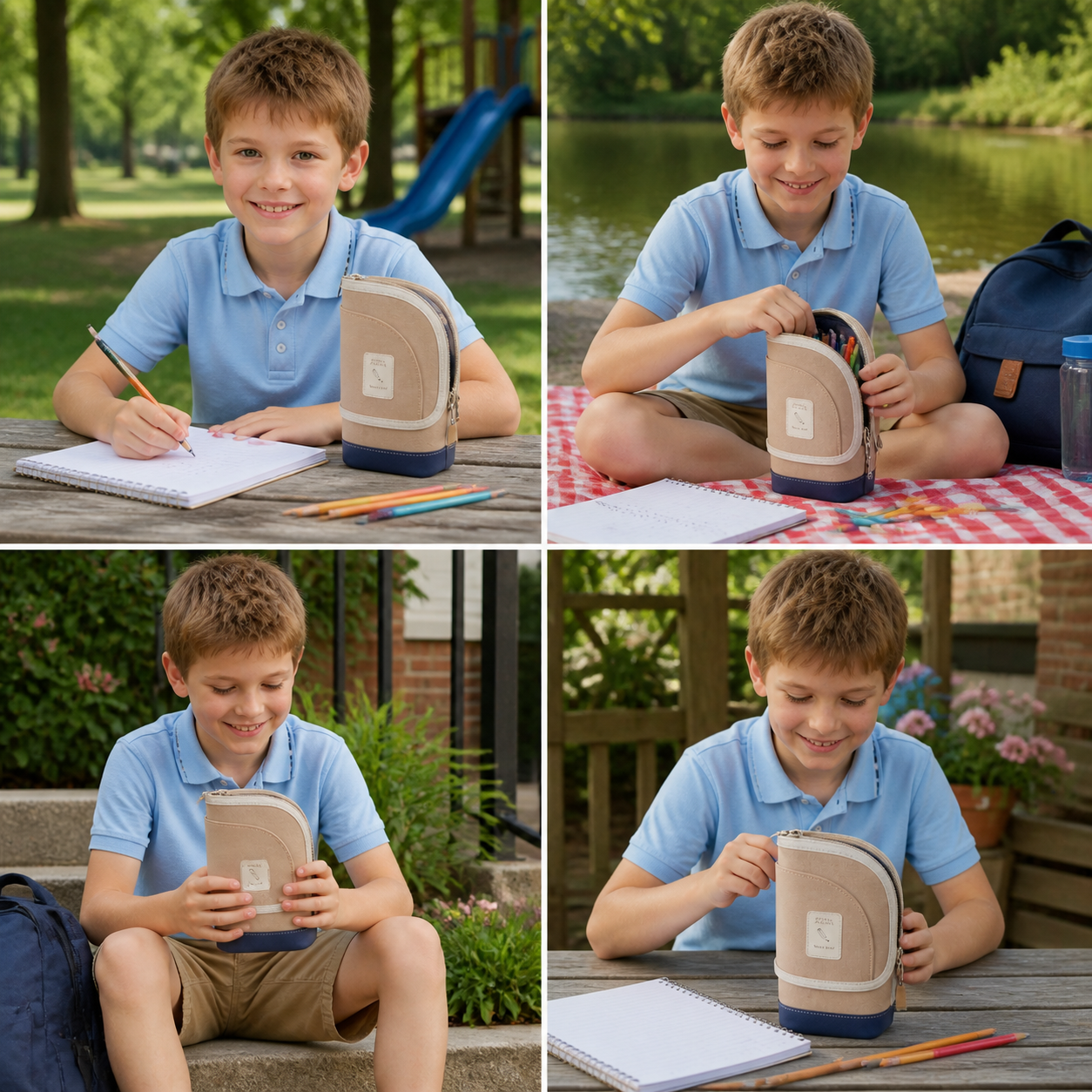 2-in-1 Pop-Up Pencil Case with Pen Holder – Space-Saving Desk Organizer