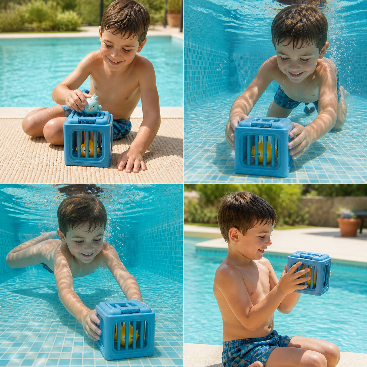 Diving Toy Set with Sinking Animals