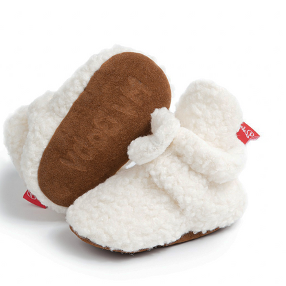 Warm & Cozy Sherpa Baby Booties for Winter