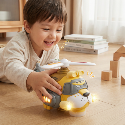 Funny Tiger Airplane Toy – 360° Rotating Kids Toy with Lights & Sound